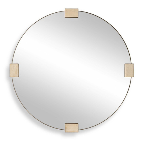 Uttermost Russo Travertine Round Mirror (85|08291)