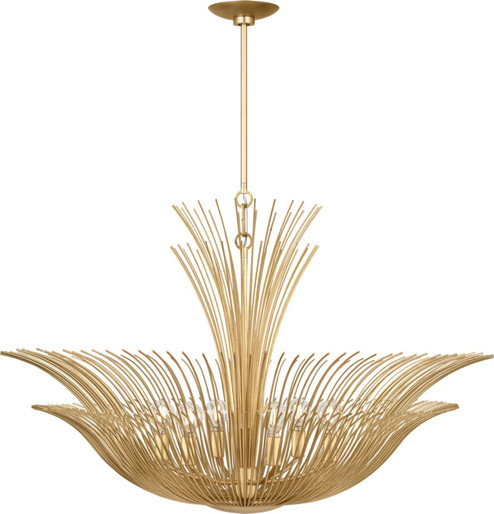 ONLINE EXCLUSIVE-DORELLE 36 6L CHANDELIER GD (7725|LXC1206GD)