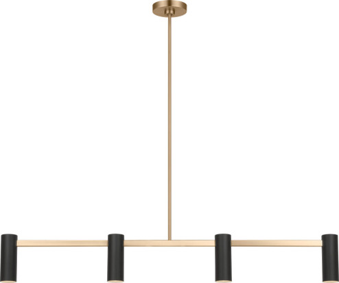 Zentro Four Light Linear Chandelier (38|GLC2074SB)