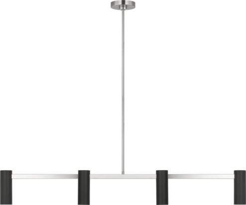 Zentro Four Light Linear Chandelier (38|GLC2074BN)