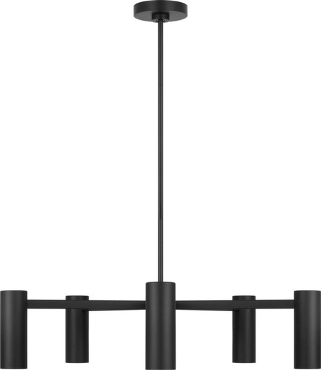 Zentro Five Light Chandelier (38|GLC2055MBK)