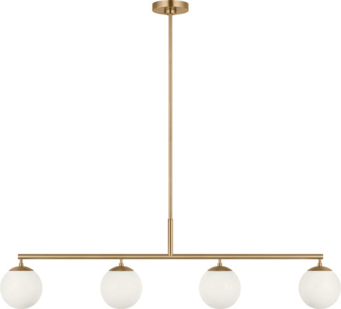 Nube Four Light Linear Chandelier (38|GLC1814SB)