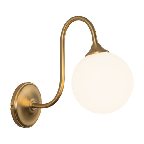 Bancroft 12-in Brushed Gold Damp-Rated Wall/Vanity Light (7713|WV561106BG)