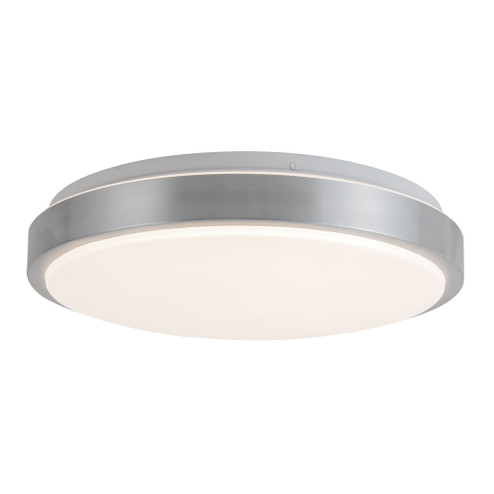 Yanis 16-in Brushed Nickel Dimmable LED Flush Mount (461|FM0713316BN)