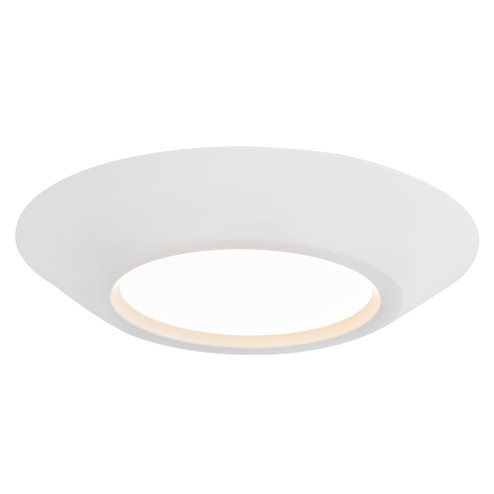Weylo 6-in White Dimmable LED Flush Mount (461|FM5-051-WH)
