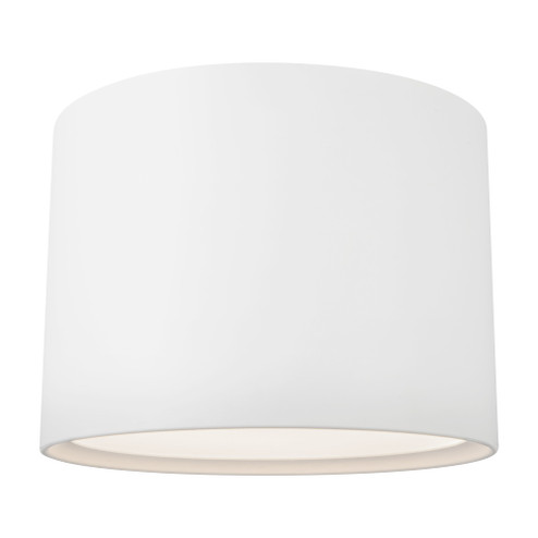 Uma 15-in White Damp-Rated Dimmable LED Semi-Flush Mount (461|SF0703215WH)