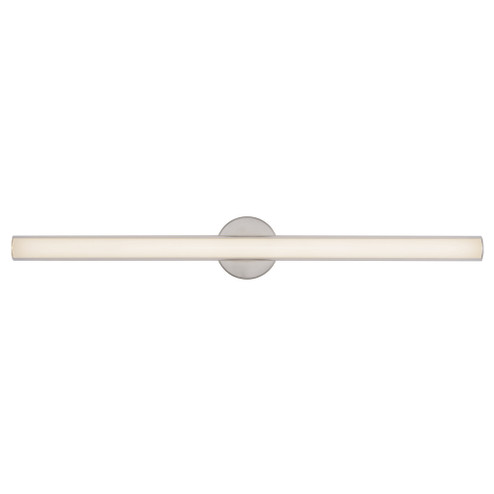 Tole 36-in Silver Damp-Rated Dimmable LED Wall/Vanity Light (461|WS36-027-BN)
