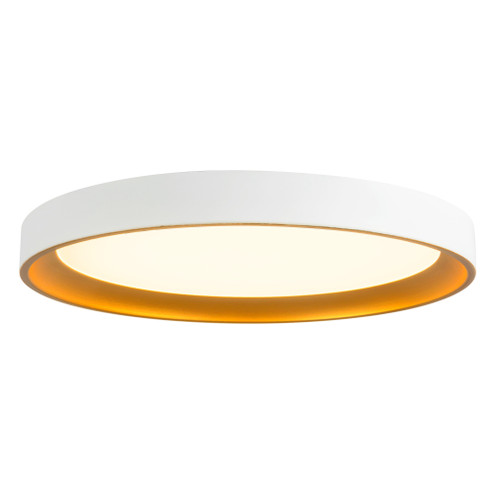 Nix 12-in White dimmable LED Flush Mount (461|FM0702612WHGD)