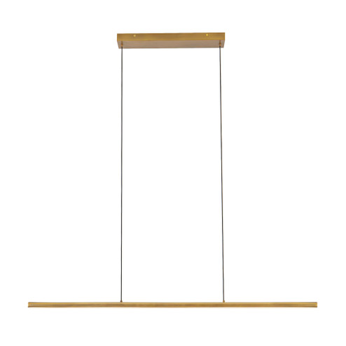 Drift 45-in Vintage Brass Dimmable LED Linear Pendant (461|LP12245-VB)