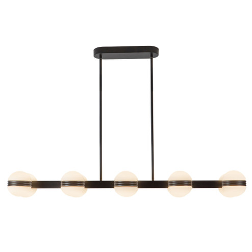 Selene 4-ft Black Dimmable LED Linear Pendant (461|LP38148-BK)