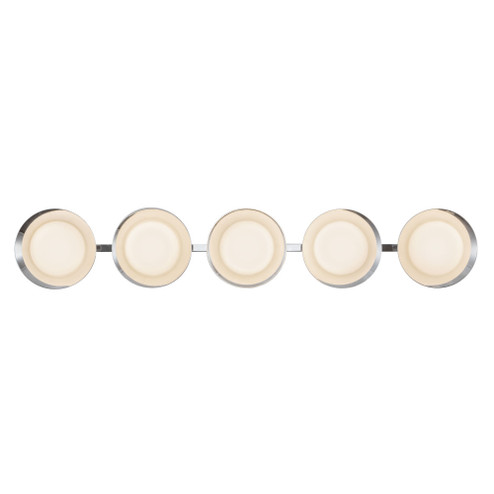 Cleo 36-in Chrome Damp-Rated Dimmable LED Bathroom Vanity Light with Opal Glass (461|VL77936-CH/OP)