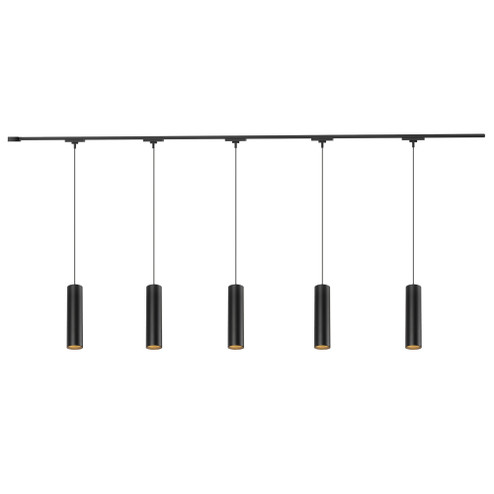 Remuda 5 Light Black dimmable 4000K LED Trilo Track Ceiling Kit (461|TR5C4-P71602-BK)
