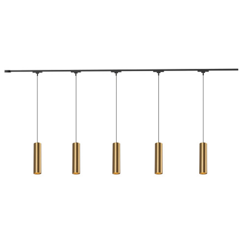Remuda 5 Light Brushed Gold dimmable 4000K LED Trilo Track Ceiling Kit (461|TR5C4-P71602-BG)