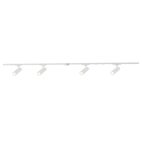 Paolo 4 Light (2-in) White dimmable 4000K LED Trilo Track Ceiling Kit (461|TR4C4-S25925-WH)