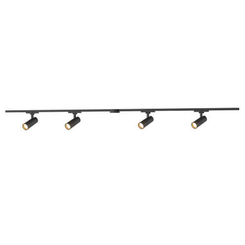 Paolo 4 Light (2-in) Black dimmable 4000K LED Trilo Track Ceiling Kit (461|TR4C4-S25925-BK)
