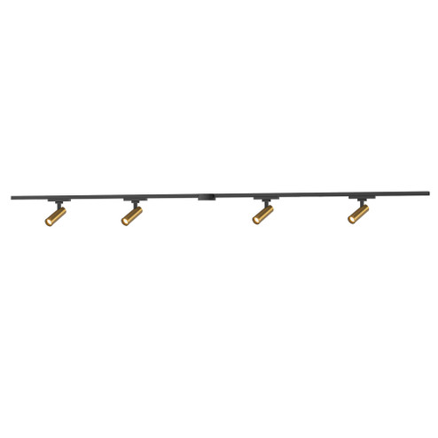 Paolo 4 Light (1-in) Brushed Gold dimmable 4000K LED Trilo Track Ceiling Kit (461|TR4C4-S25914-BG)