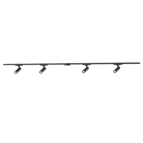 Paolo 81-in Black dimmable LED Trilo Ceiling Kit (461|TR4C4-S25914-BK)