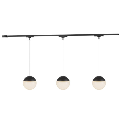 Monae 3 Light Black dimmable 4000K LED Trilo Track Ceiling Kit (461|TR3C4-P11707-BK)