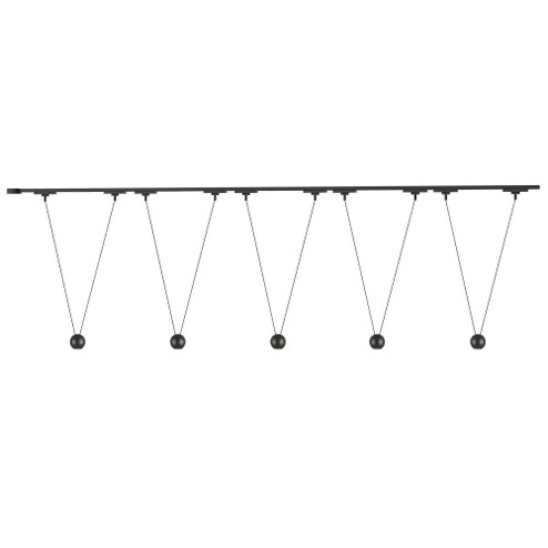 Faria Double 5 Light Black Dimmable 3000K LED Trilo Track Ceiling Kit (461|TR5C-P27203-BK)