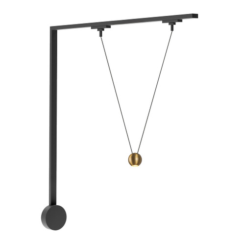 Faria Double 1 Light Gold Dimmable 3000K LED Trilo Track Wall Kit (461|TR1W-P27203-BG)