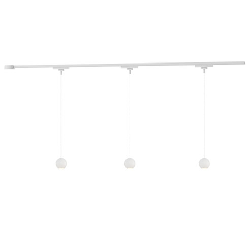 Faria 3 Light White Dimmable 3000K LED Trilo Track Ceiling Kit (461|TR3C-P26903-WH)
