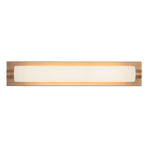 Charleston 24-in Vintage Brass Damp-Rated Dimmable LED Bathroom Vanity Light (461|VL7524-VB)