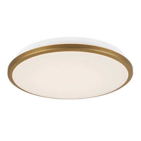 Brook 13-in Brushed Gold Dimmable LED Flush Mount (461|FM43313-BG-5CCT)
