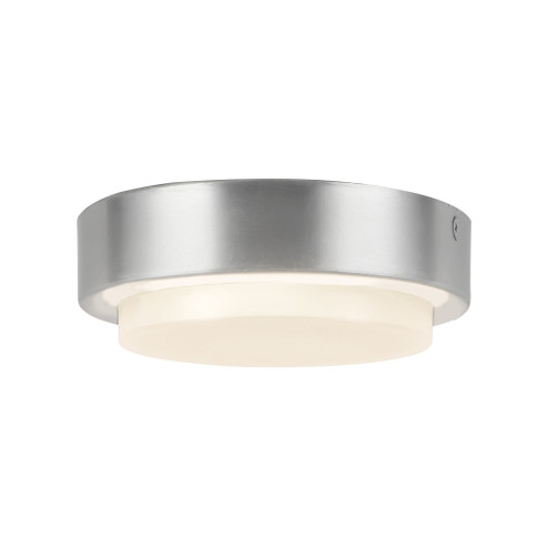 Bailey 5-in Brushed Nickel Dimmable LED Outdoor Ceiling Flush Mount (461|EC47405-BN-5CCT)