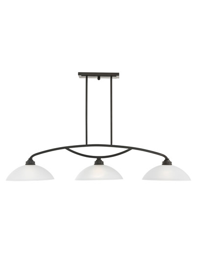 3 Light English Bronze Linear Chandelier (108|4224-92)