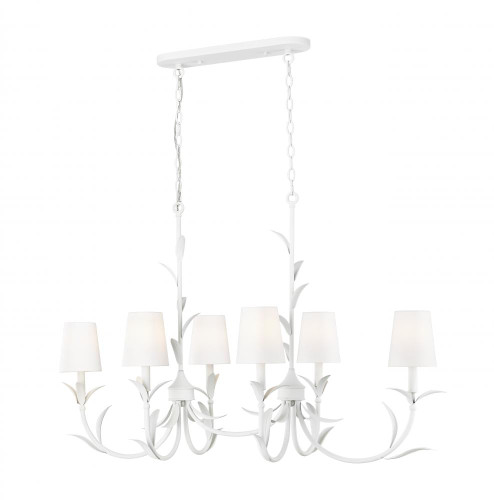6 Light Linear Chandelier (276|830-44L-TXWH)