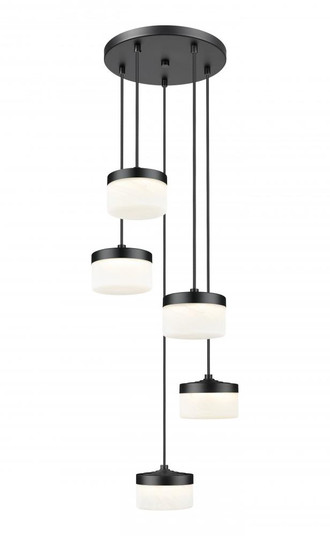 5 Light Chandelier (276|827P6-5R-MB-LED)