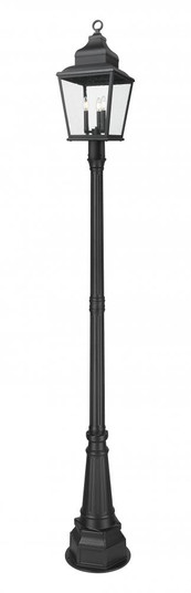 3 Light Outdoor Post Mounted Fixture (276|5029PHBR-564P-BK)