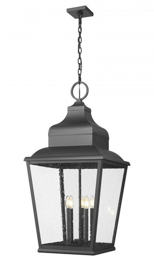 5 Light Outdoor Chain Mount Ceiling Fixture (276|5029CHXXL-BK)