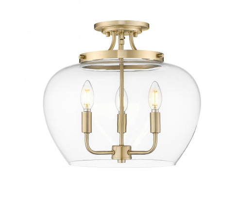 3 Light Semi Flush Mount (276|473SF-BBR)