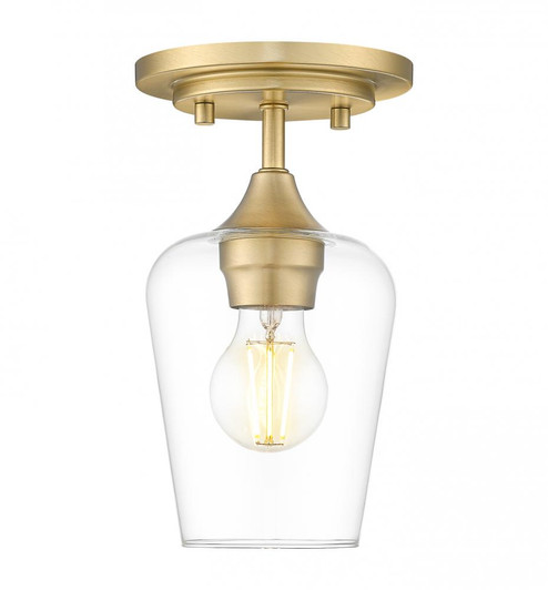 1 Light Flush Mount (276|473F1-BBR)