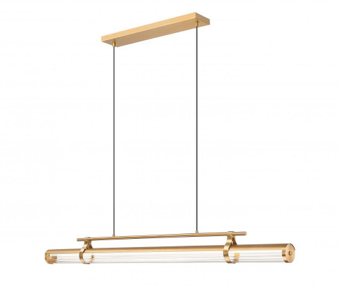 1 Light Linear Chandelier (276|1959-54L-MGLD-LED)