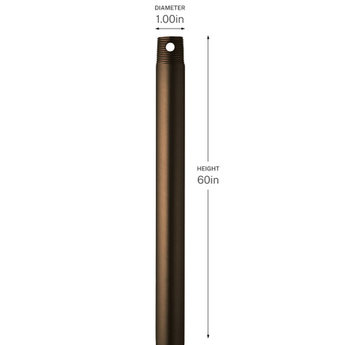 60 Inch Ceiling Fan Downrod (10687|C2608-HBB)