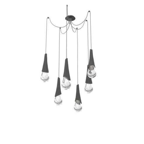 Hailstone Round 6pc Swag Multi-Pendant (1289|SCB0104-06-GP-C-C01-L1-CB2)