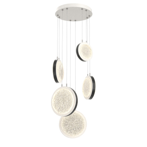 Iris 5-Piece Multi-pendant (1289|CHB0103-05-WI-GL-CA1-L3-W02)