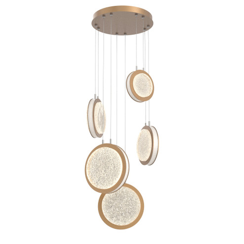 Iris 5-Piece Multi-pendant (1289|CHB0103-05-NB-GL-CA1-L3-WI)