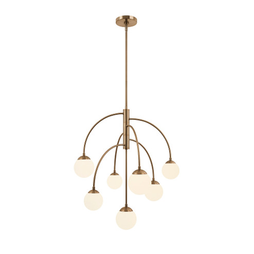 Noho 25'' 7-Downlight Chandelier (254|FSN-9013-ETCH-BRSS)