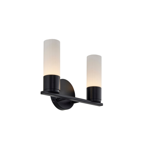 Cellini LED ADA 2-Light Bath Bar (254|FSN-8372-OPAL-MBLK)