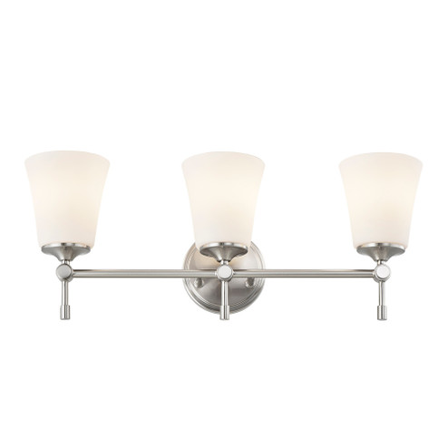 Tulsi 3-Light Bath Bar (254|FSN-8313-OPAL-NCKL)