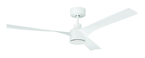 Phoebe 52'' 3-Blade Ceiling Fan in White w/ White Blades; Light Kit Sold Separately (20|PHB52W3)