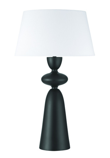 Misha 1 Light Table Lamp in Flat Black (20|87028FB-T)