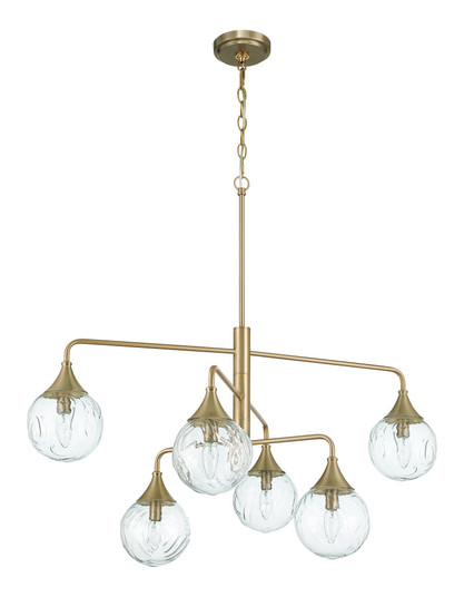 Reflection 6 Light Chandelier in Craftmade Premium Bronze (20|61226-CPZ)