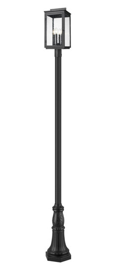 4 Light Outdoor Post Mounted Fixture (276|5019PHBR-518P-BK)