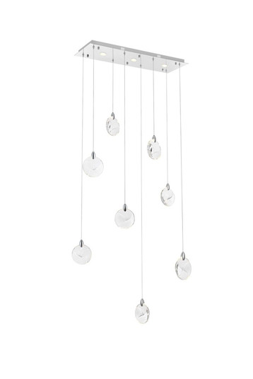 Avery 36 inch Rectangle Crystal Pendant in Chrome (758|1012D36C-01CR)