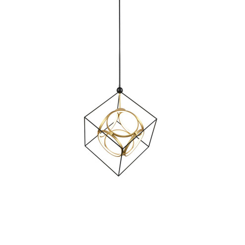 Monza 26-in Black Dimmable LED Chandelier (461|CH19226-BK/AN-UNV)