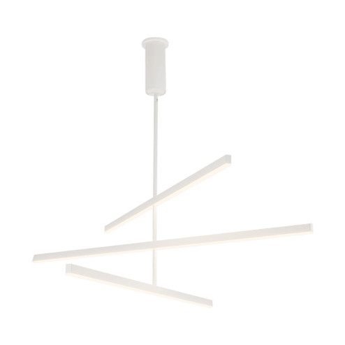 Vega 56-in White Dimmable LED Chandelier (461|CH10356-WH-UNV)